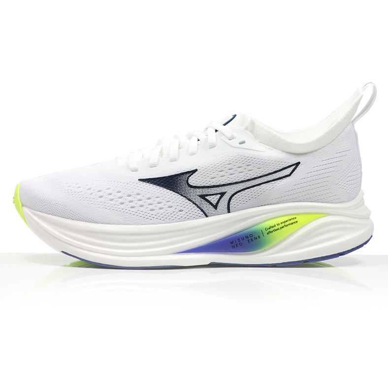 Mizuno Neo Zen 2 Men's Running Shoe - White/Estate Blue/Lightning Yellow