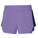 Mizuno 4.5inch 2in1 Women's Running Short - Paisley Purple