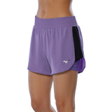 Mizuno 4.5inch 2in1 Women's Running Short - Paisley Purple