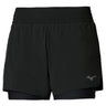 Mizuno Womens Active 4.5 2in1 Short J2GBD203 09 Front