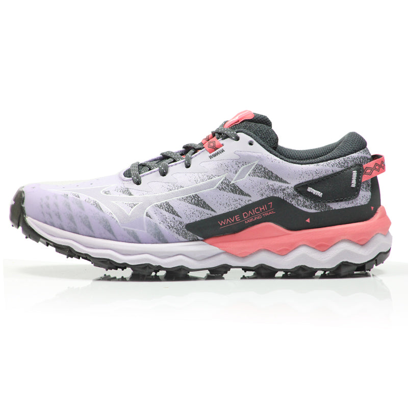 Mizuno Wave Daichi 7 Women's Trail Shoe - Pastel Lilac/Wisteria/Sun Kissed Coral