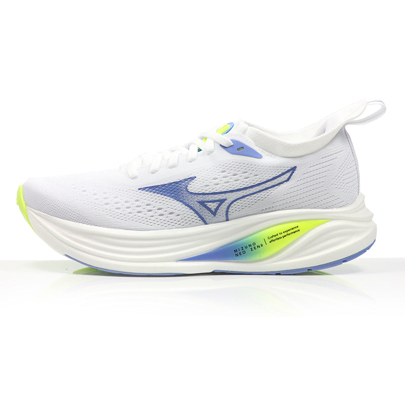 Mizuno Women's Neo Zen 2 Running Shoe - White/Ultramarine/Lightning Yellow