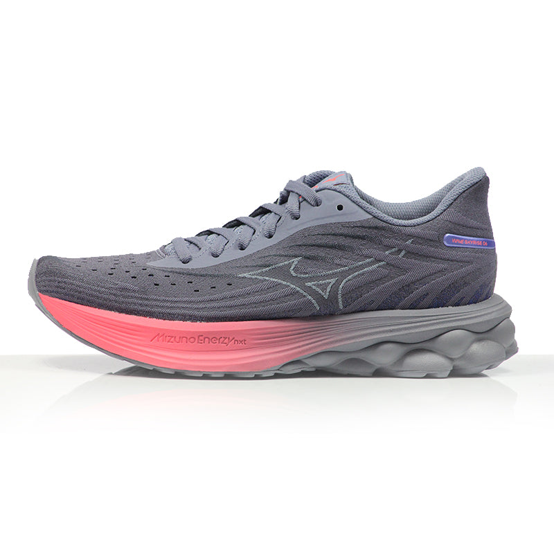 Mizuno Wave Skyrise 6 Women's Running Shoe - Blue Granite/Icelandic Blue/Striking Coral