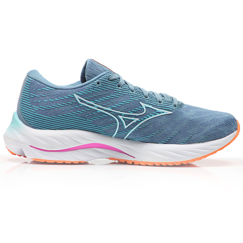Mizuno Wave Rider 26 Women's Running Shoe - Antigua Sand/White/Light Orange