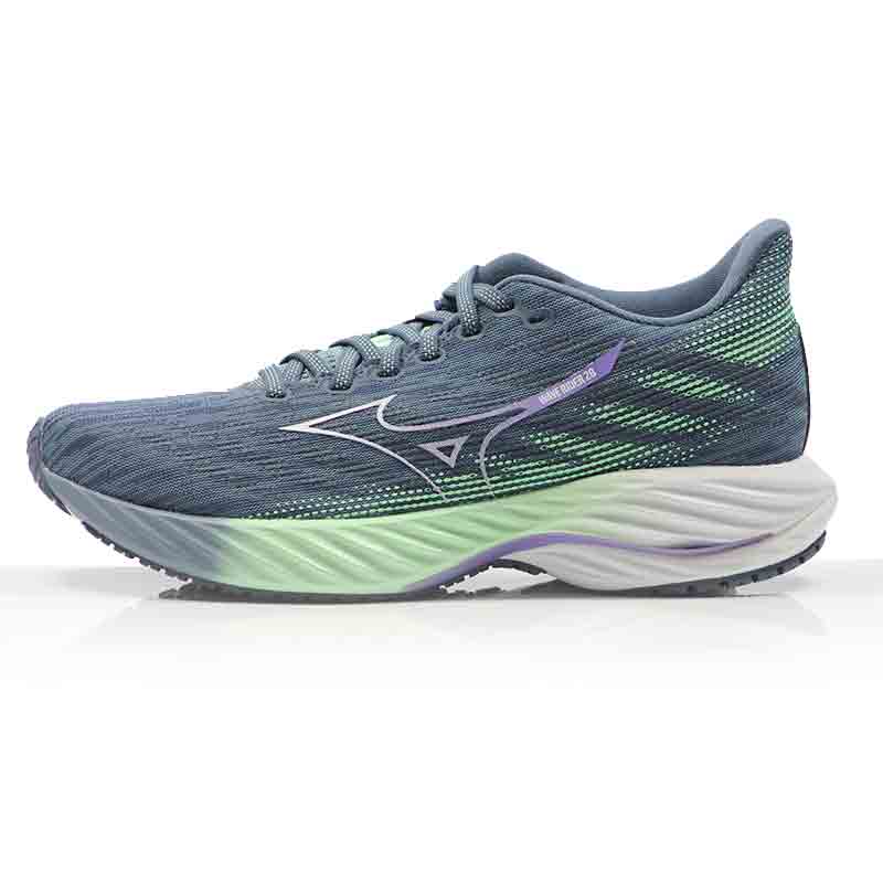 Mizuno Wave Rider 28 Women's Running Shoe - Citadel/White/Neo Mint