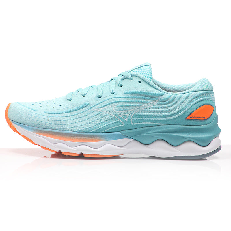 Mizuno Wave Skyrise 4 Women's Running Shoe - Antigua Sand/White/Light Orange