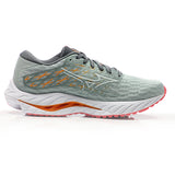 Mizuno Wave Inspire 20 Women's Running Shoe - Grey Mist/White/Dubarry