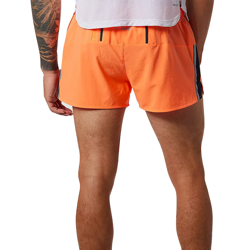 New Balance London Editition Impact 3inch Men's Split Running Short - Vibrant Orange