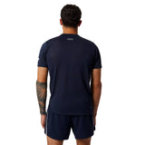 New Balance London Edition Impact Run Short Sleeve Men's Running Tee - Navy