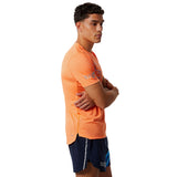 New Balance London Edition Impact Run Short Sleeve Men's Running Tee - Vibrant Orange