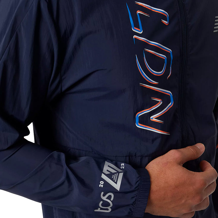 New Balance London Edition Printed Impact Men's Run Jacket - Eclipse