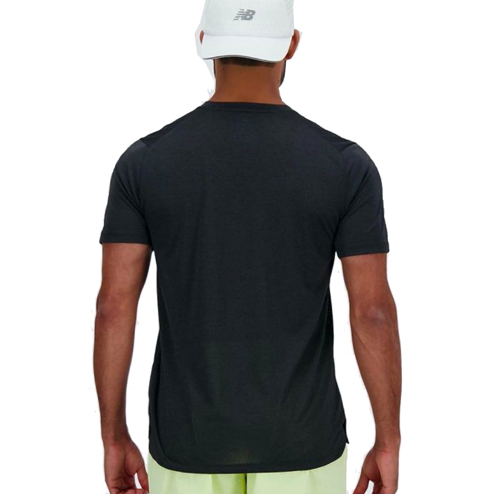 New Balance Athletics Men's Running Short Sleeve Tee - Black
