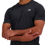 New Balance Athletics Men's Running Short Sleeve Tee - Black
