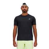 New Balance Athletics Men's Running Short Sleeve Tee - Black