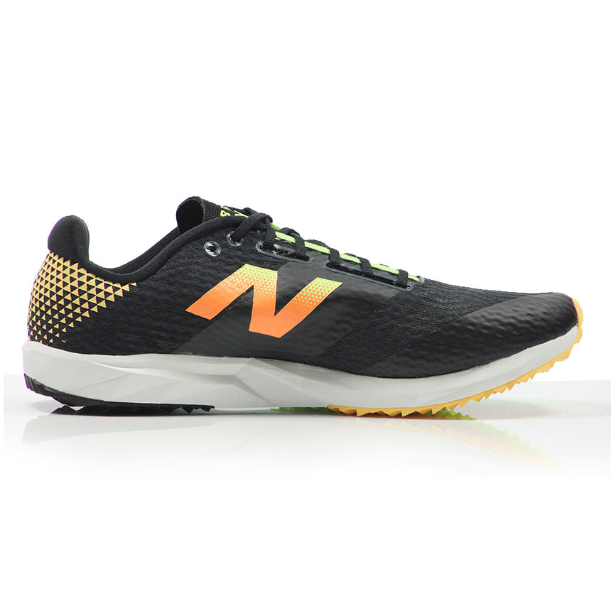 New Balance XC7 Fuelcell V5 Unisex Cross Country Spike - Black/Bleached Lime Glo/Hot Mango