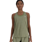 New Balance Athletics Women's Running Tank - Dark Olivine/Heather