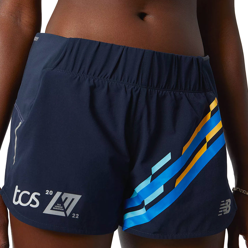New Balance London Edition Impact 3inch Women's Running Short - Navy