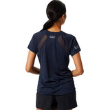 New Balance London Edition Impact Run Short Sleeve Women's Running Tee - Navy