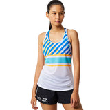 New Balance London Edition Printed Impact Women's Running Tank - White