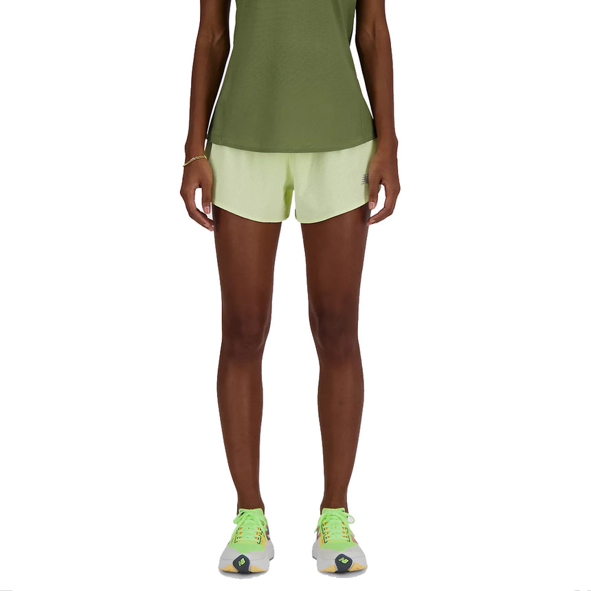 New Balance RC Run 3inch Women's Running Short - Limelight