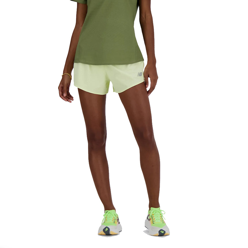 New Balance RC Run 3inch Women's Running Short - Limelight