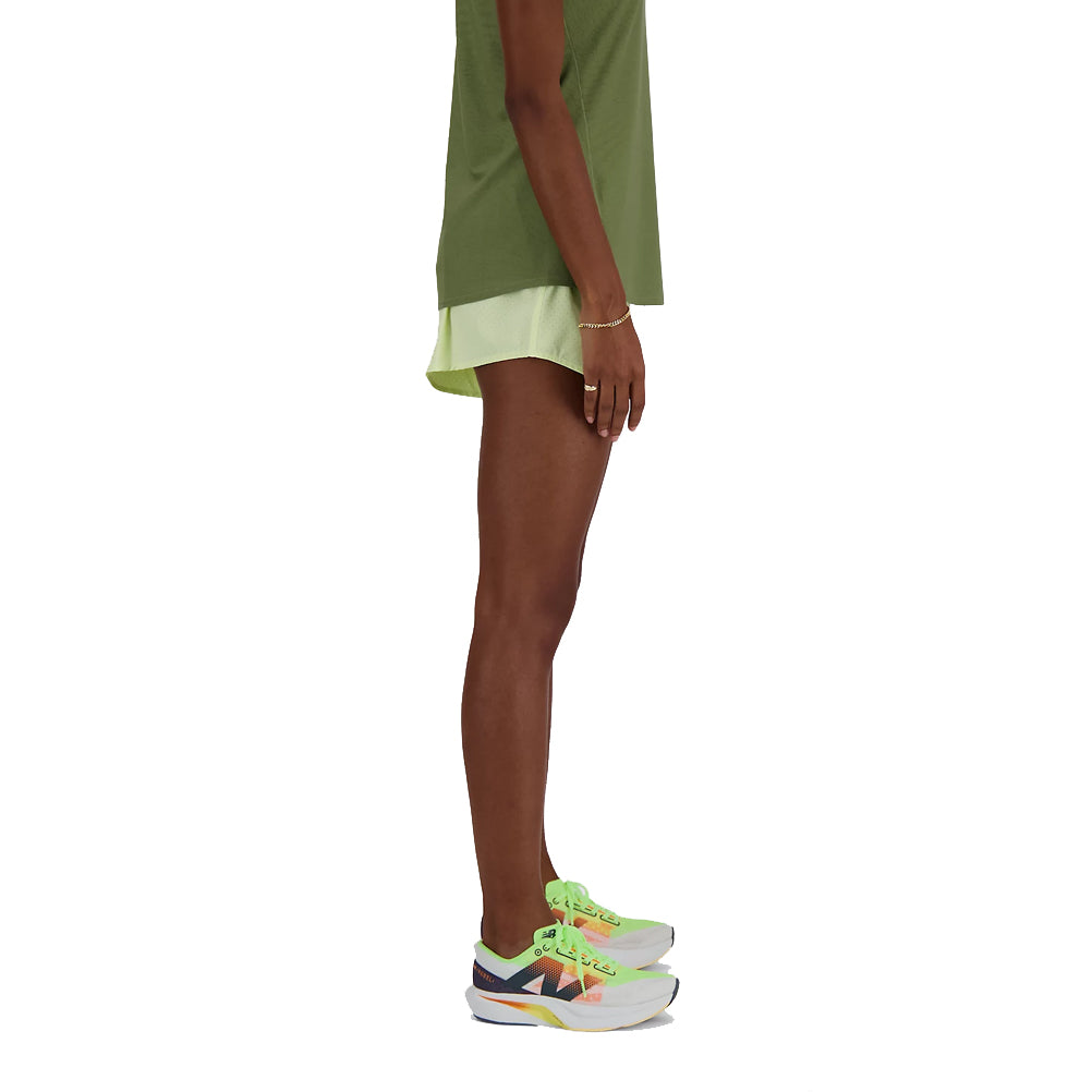 New Balance RC Run 3 inch Women's Running Short - Limelight