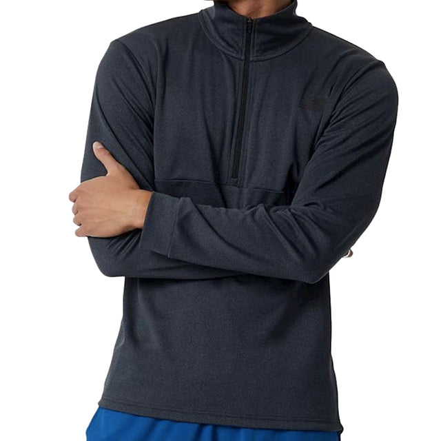 New-Balance-Mens-tenacity-Quarter-Zip-LS-Top-MT21088_BK-front