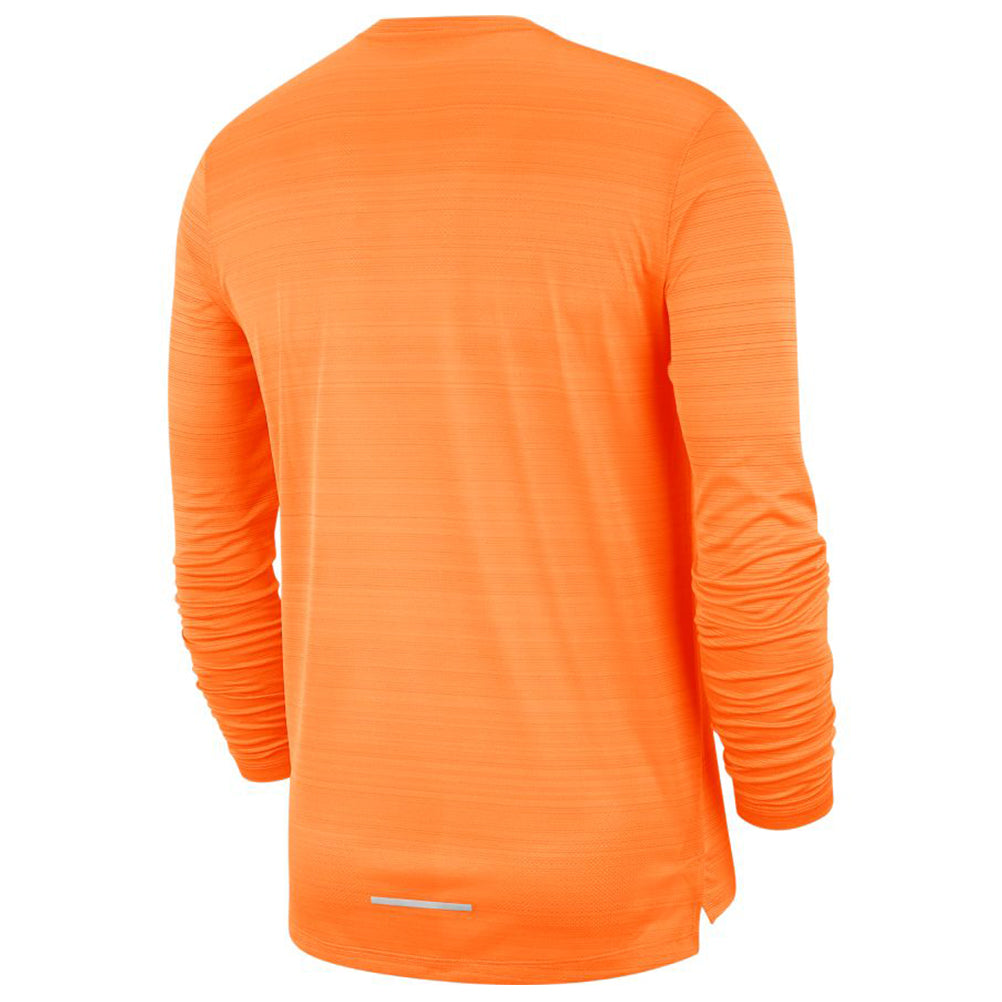Nike Miler Long Sleeve Men's Running Tee Alpha Orange – The
