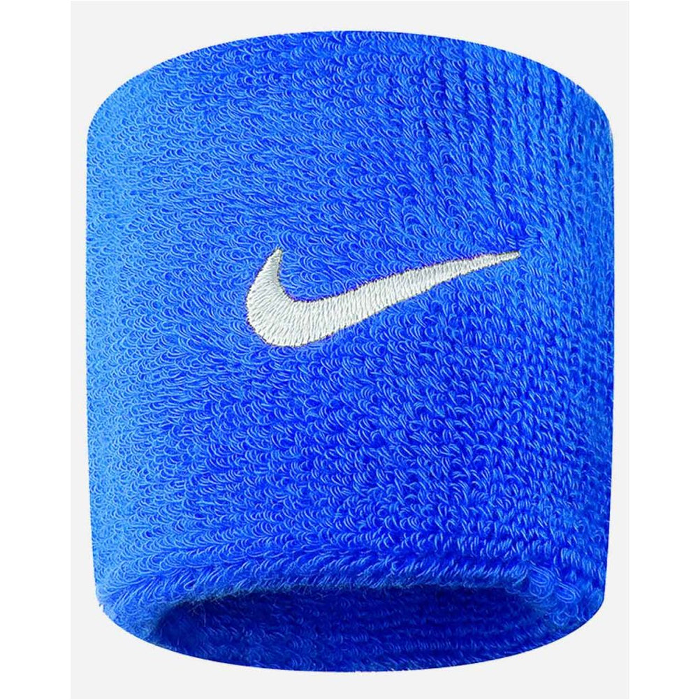 Nike Swoosh Running Wristbands - Blue/White