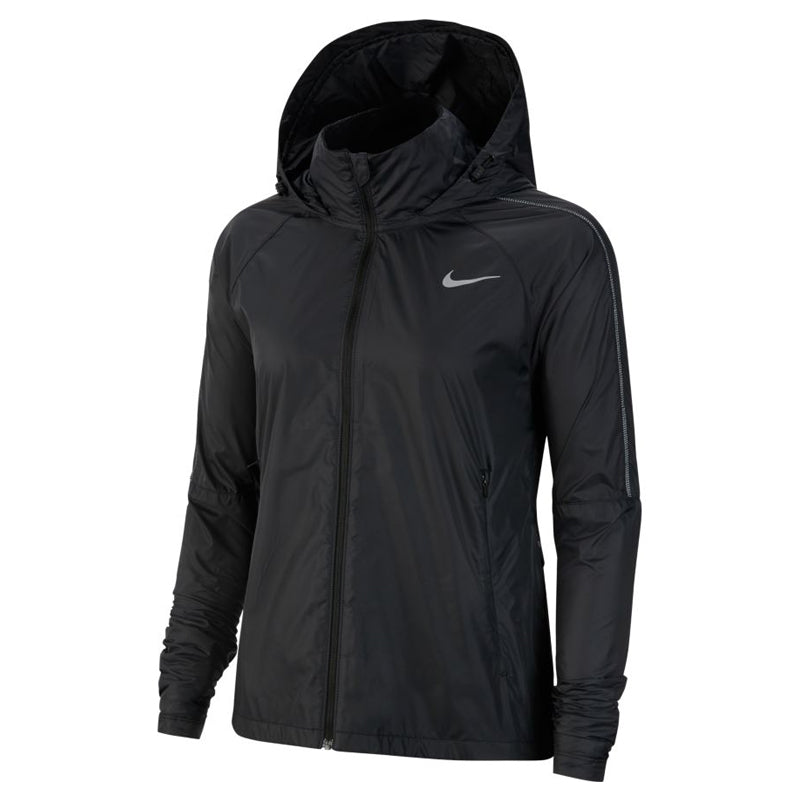 Nike Shield Women's Running Jacket Black/Black – The Running Outlet