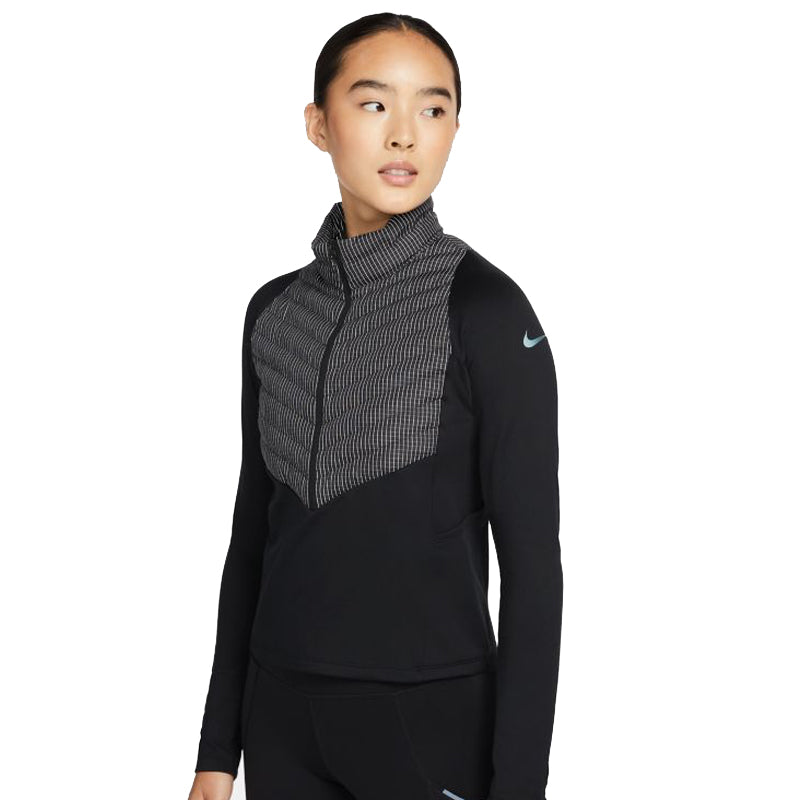 Nike Therma-Fit Run Division Women's Hybrid Running Jacket - Black/Ato �  The Running Outlet