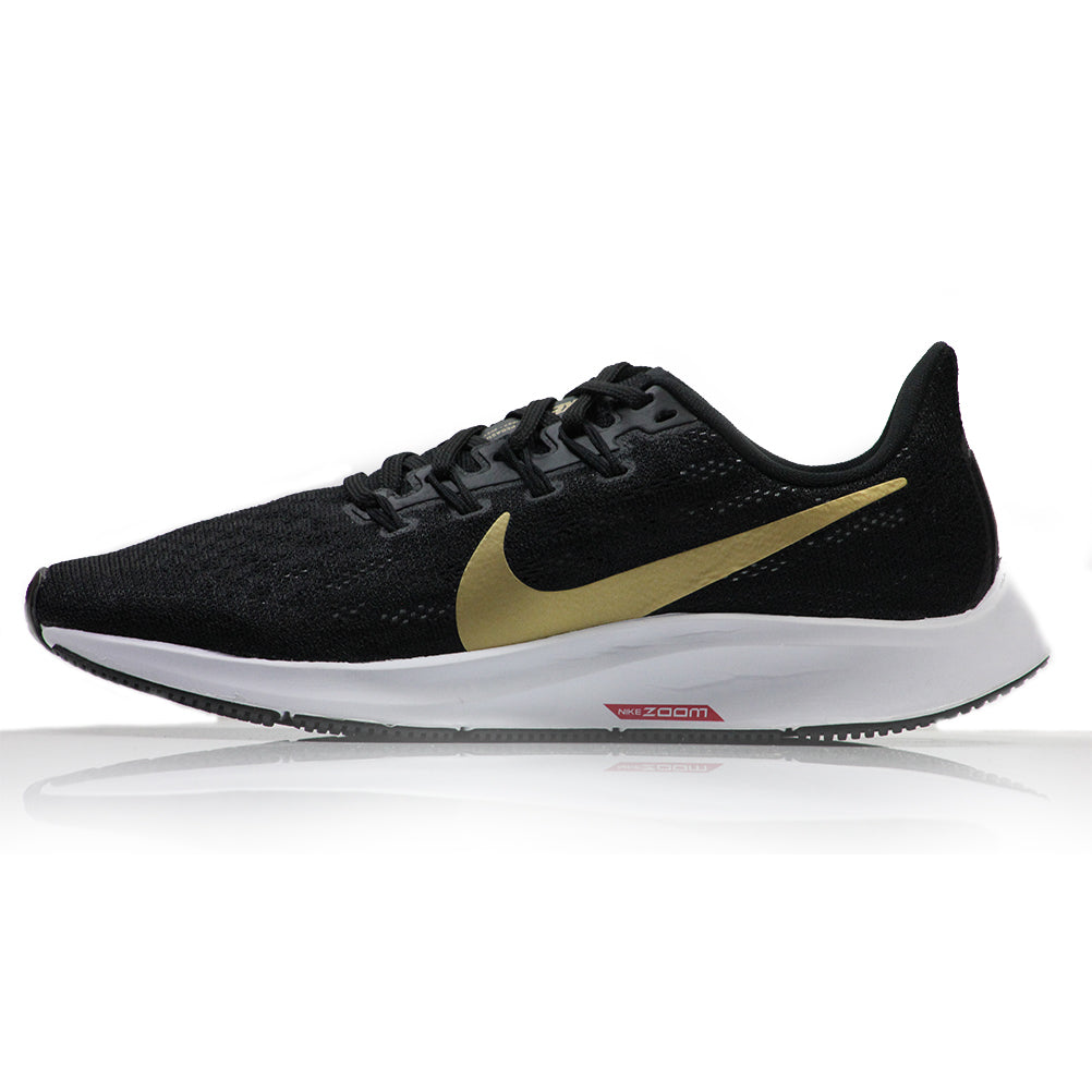 Nike Zoom Pegasus 36 Women's Running Shoe Black/Metallic Gold-Univer