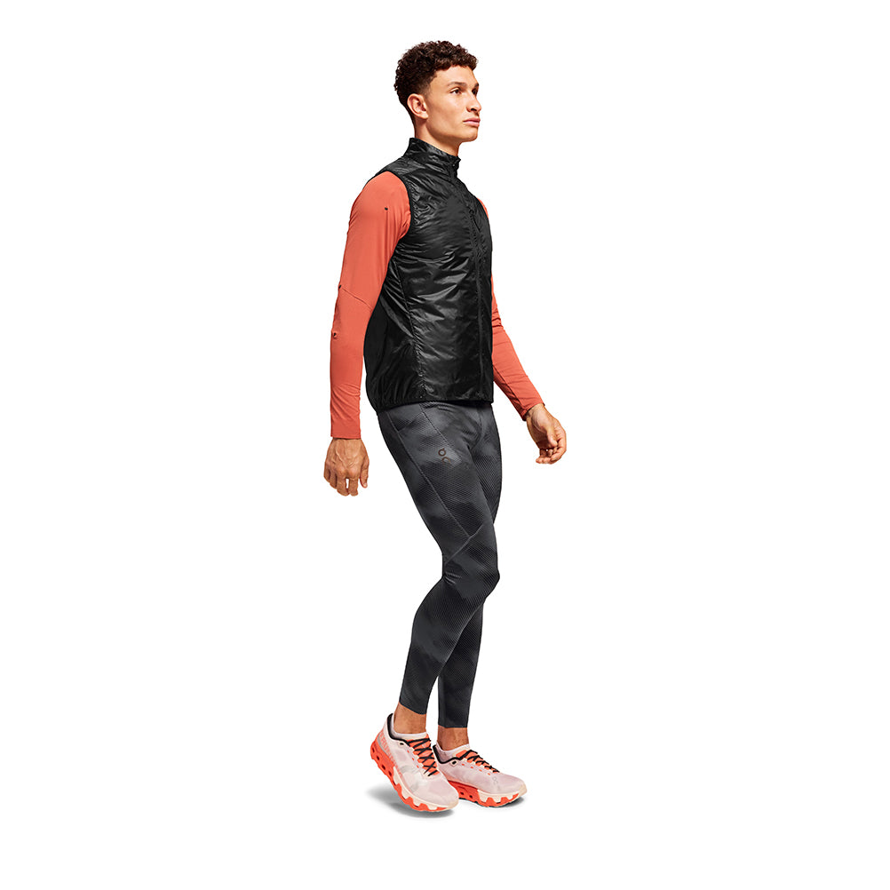 On Running Performance Graphic Men's Running Tight - Shadow/Black