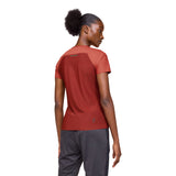 On Running Performance Short Sleeve Women's Running Tee - Auburn/Ruby