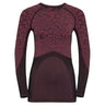 Odlo-womens-SUW_LS-black-Cerise-187081-60205-front