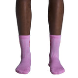 On Running Logo 3 Pack High Sock - Mauve/Raspberry