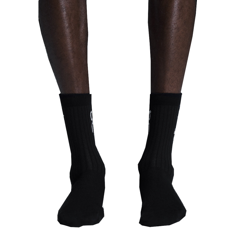 On Running Logo 3 Pack High Sock - Black