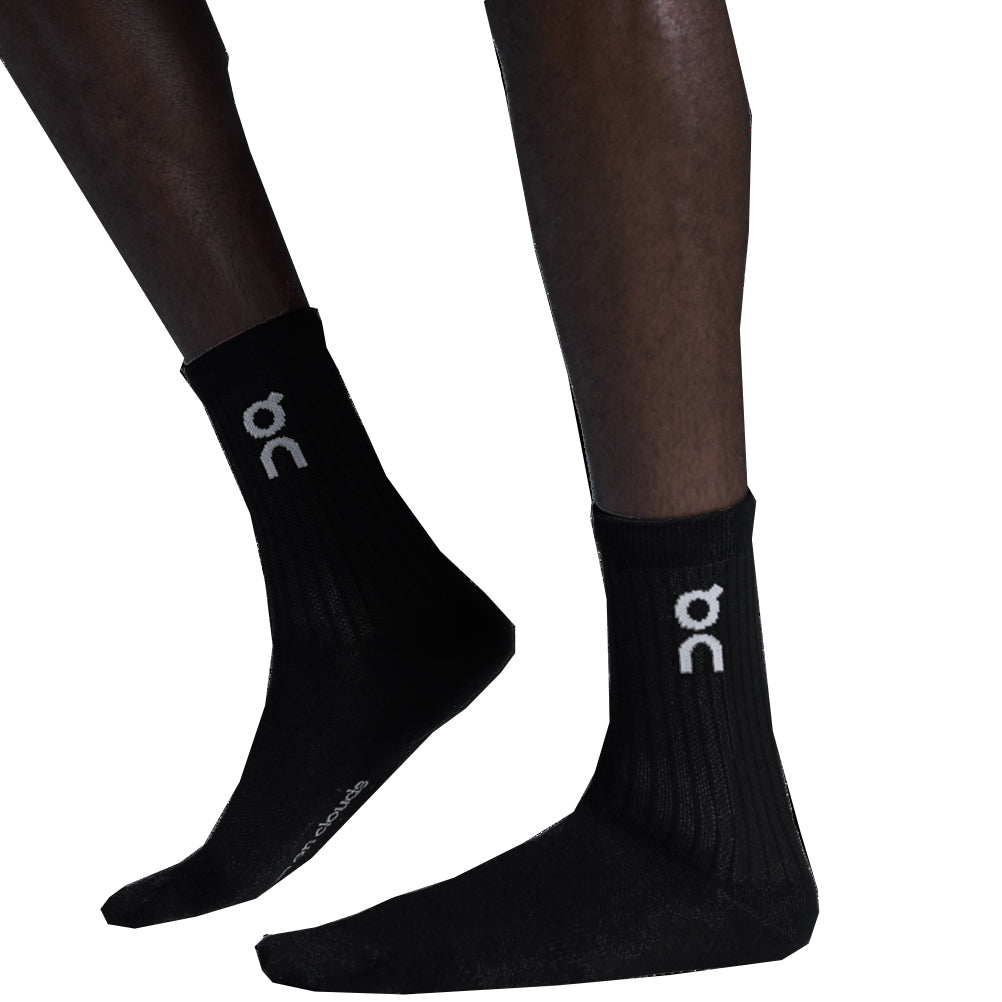 On Running Logo 3 Pack High Sock - Black