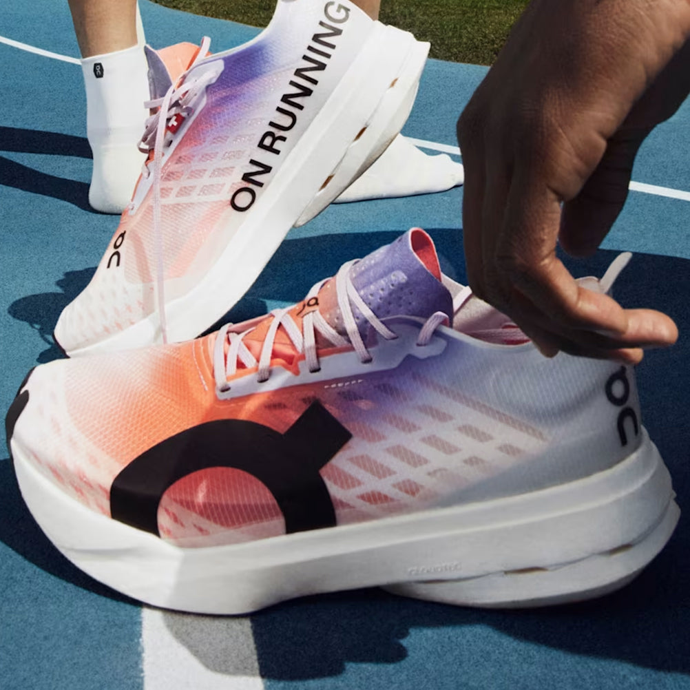 On Cloudboom Strike Women's Running Shoe - White/Black – The