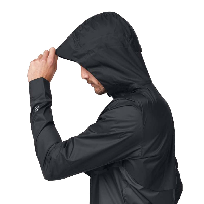 On Running Weather Men's Running Jacket - Black/Shadow