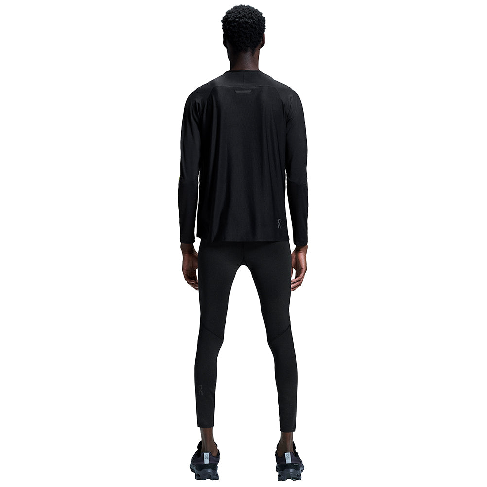 On Running Performance Lumos Long Sleeve Men's Running Tee - Black