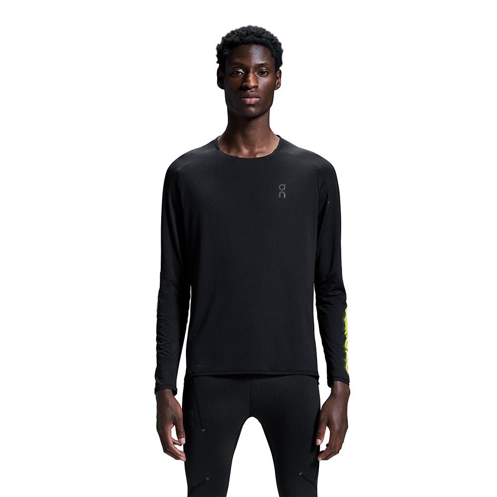 On Running Performance Lumos Long Sleeve Men's Running Tee - Black