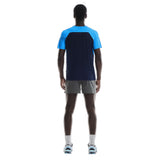 On Running Performance Short Sleeve Men's Running Tee - Malibu/Navy