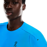 On Running Performance Short Sleeve Men's Running Tee - Malibu/Navy