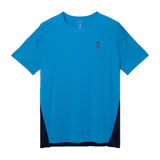 On Running Performance Short Sleeve Men's Running Tee - Malibu/Navy