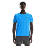 On Running Performance Short Sleeve Men's Running Tee - Malibu/Navy