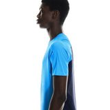 On Running Performance Short Sleeve Men's Running Tee - Malibu/Navy
