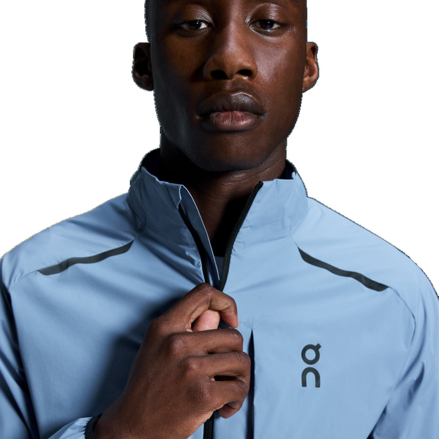 On Running Weather Men's Running Jacket - Chambray/Midnight
