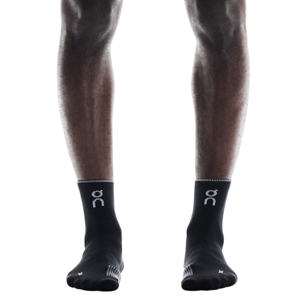 On Running Performance Mid Run Sock - Black/Eclipse