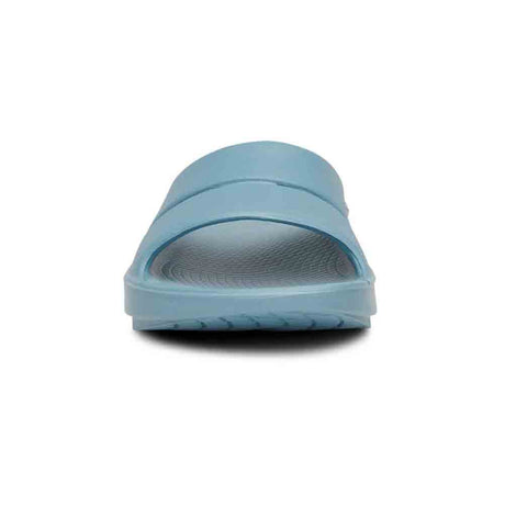 Oofos Ooaha Slide Ocean Blue Front